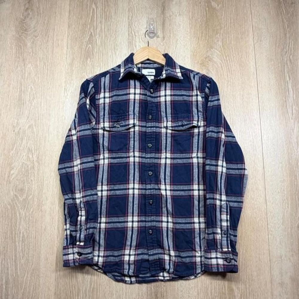 Sonoma-goods-for-life Men's Blue and Navy Shirt